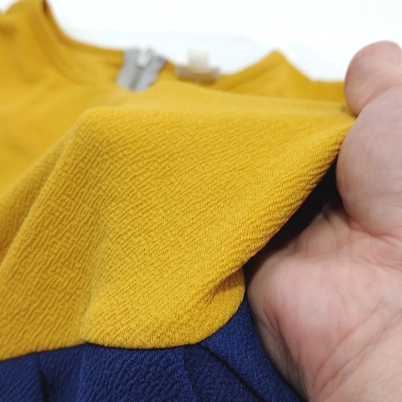 Lularoe Amelia Pleated Color Block Pleated Flowy Midi Dress - Picture 9 of 14